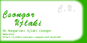 csongor ujlaki business card